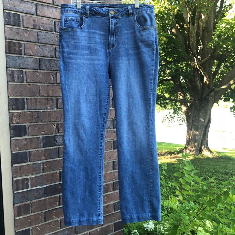 Classic Women's Blue Straight-Leg Jeans